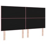 vidaXL Tête de lit en velours rose avec motif de blocs diamant de 180 cm