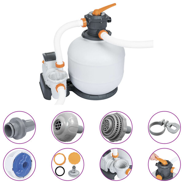 Bestway Pompe de filtration à sable Flowclear 8327 L/h