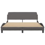vidaXL Cadre de lit sans matelas gris 160x200 cm similicuir