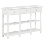 vidaXL Table console Blanc 120x30x76 cm MDF