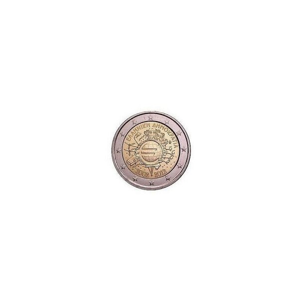 Monnaie 2 euros commémorative grèce 2012 - 10 ans de l'euro