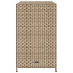 vidaXL Armoire de rangement de jardin beige 83x45x76 cm résine tressée