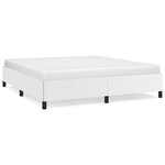 vidaXL Cadre de lit sans matelas blanc 180x200 cm similicuir