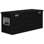 vidaXL Boîte en aluminium 80x30x35 cm Noir