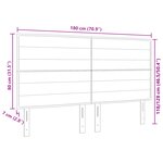 vidaXL Tête de lit Stylée Taupe 180 cm Tissu
