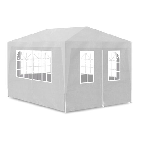 vidaXL Tente de réception 3x4 m Blanc