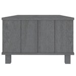 vidaXL Table basse HAMAR Gris foncé 100x55x35 cm Bois massif de pin