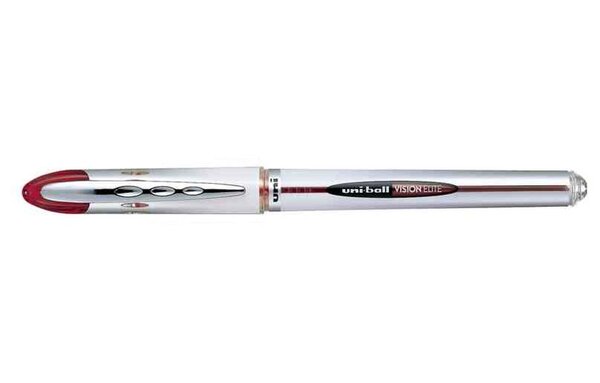 Roller encre liquide Vision Elite UB200 Pte Moy. 0,8mm Rouge UNI-BALL