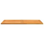 vidaXL Plateau de table 110 x 55 x 2 2 cm en teck massif rectangulaire