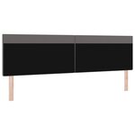 tête de lit vidaXL design simple gris 200 cm en simili cuir