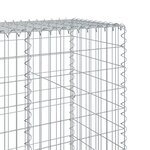 vidaXL Panier gabion avec couvercle 700x50x200 cm fer galvanisé
