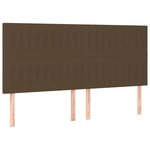 vidaXL Sommier à lattes de lit avec matelas Marron foncé 200x200 cm