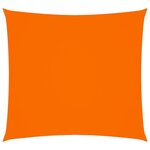 vidaXL Voile de parasol Tissu Oxford carré 5x5 m Orange