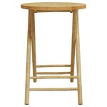 vidaXL Table de jardin pliable Ø55x75 cm bambou