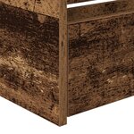 vidaXL Lit de jour avec tiroirs Bois vieilli Bois d'ingénierie 90 x 190 cm