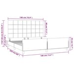 vidaXL Cadre de lit sans matelas gris clair velours