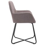 vidaXL Chaises à manger lot de 4 taupe tissu