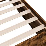 vidaXL Cadre de lit sans matelas chêne fumé 120x190 cm