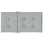 vidaXL Coussins de chaise à dossier bas lot de 2 gris clair mélangé