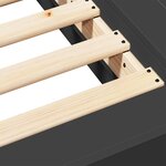 vidaXL Cadre de lit sans matelas noir 90x200 cm