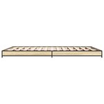 vidaXL Cadre de lit sans matelas chêne sonoma 120x190 cm