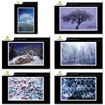 Lot de 6 cartes postales - hiver 1 - photos frédéric engel
