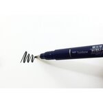 Feutre brush fudenosuke pointe dure noir x 6 tombow