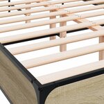 vidaXL Cadre de lit sans matelas chêne sonoma 120x200 cm