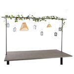 Esschert Design Tige de table décorative avec pince noir
