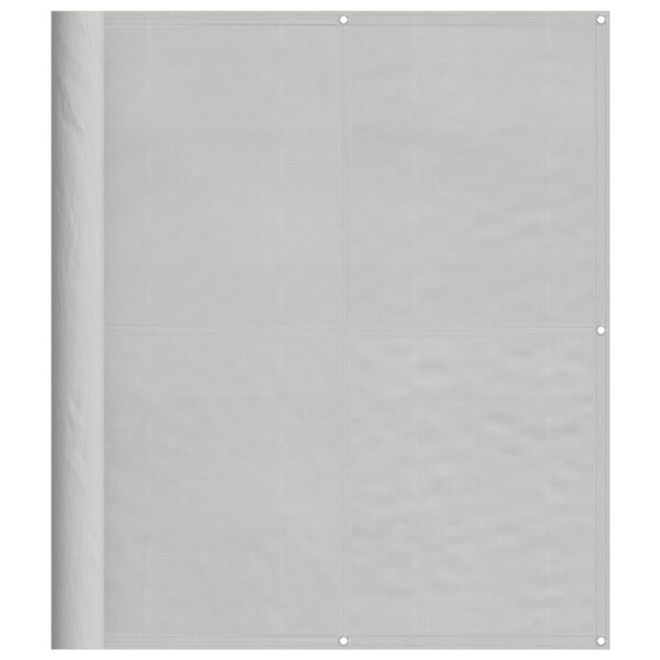 vidaXL Écran de balcon gris clair 120x500 cm 100  polyester oxford