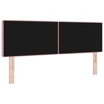 Tête de lit LED vidaXL avec boutons en cristal tuftés rose 72 cm en velours