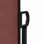 vidaXL Auvent latéral rétractable marron 117x300 cm