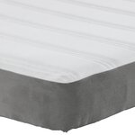Matelas à ressorts ensachés vidaXL Gris clair Moyen 80x200x20 cm Tissu
