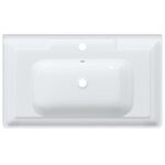 vidaXL Évier de salle de bain blanc 81x48x23cm rectangulaire céramique