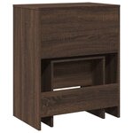 vidaXL Coiffeuse et tabouret chêne marron 60x40x113 5 cm