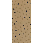 Sac cadeau kraft petit format triangles black & go - draeger paris