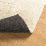 vidaXL Tapis HUARTE à poils courts doux et lavable crème 60x110 cm