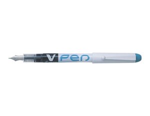 Stylo Plume Jetable Effaçable V-Pen Pte Moyenne Turquoise PILOT