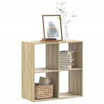 vidaXL Bibliothèque chêne sonoma 68 5x32x68 5 cm bois d'ingénierie