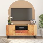 vidaXL Meuble TV 105x33 5x46 cm bois d'acacia solide et d'ingénierie