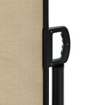 vidaXL Auvent latéral rétractable beige 100x1000 cm
