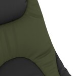 vidaXL Lit de pêche avec pieds à boue réglables pliable vert