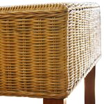vidaXL Chaises à manger lot de 6 marron rotin naturel