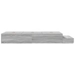 vidaXL Cadre de lit de rangement Gris Sonoma 90x190 cm