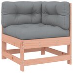 vidaXL Salon de jardin 4 Pièces avec coussins bois massif douglas