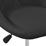 Vidaxl chaises pivotantes de salle à manger 2 pcs noir velours