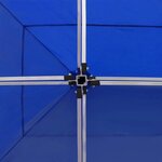 vidaXL Tente de réception pliable Aluminium 6 x 3 m Bleu