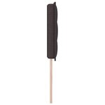 vidaXL Tête de lit Design Lignes Marron Foncé 140 cm Tissu