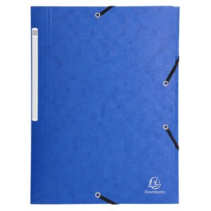 Chemise 3 Rabats À Élastiques Maxi Capacity Carte Lustrée 600g/m2 Scotten ®- A4 - Couleurs Assorties - X 25 - Exacompta