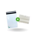 Kit colis Vinted - 10 enveloppes plastique N°2 (230x330 mm) + 10 pochettes porte-documents